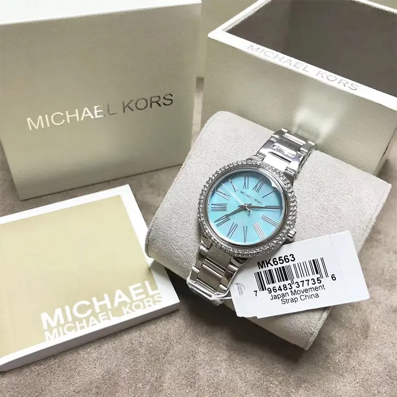 Michael Kors Taryn Blue Dial Fashion Ladies Watch- MK6563